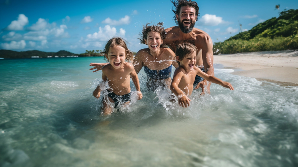Group celebrating a successful trip